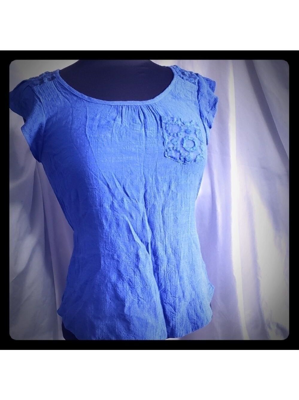 ELM Sleeveless Blouse Size Small